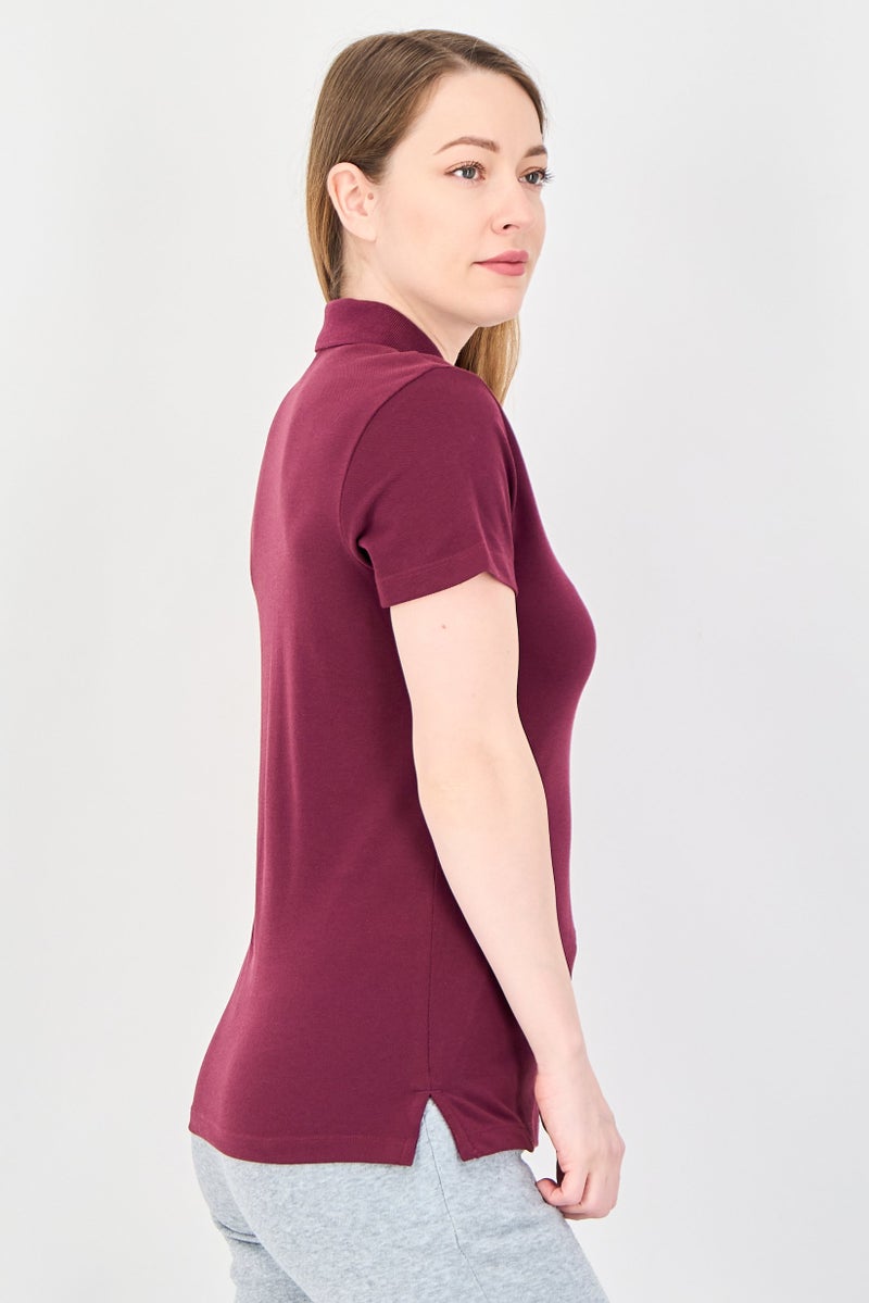 PUMA Women Sportswear Fit Short Sleeve Outdoor Polo Shirt, Purple - Image 2
