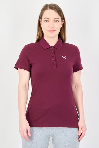 Women Sportswear Fit Short Sleeve Outdoor Polo Shirt, Purple