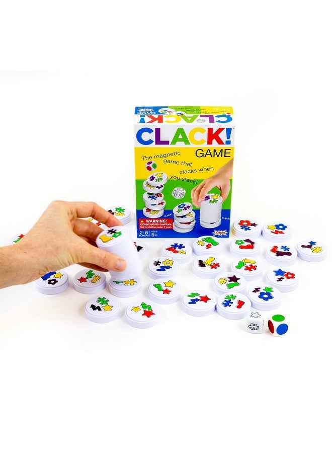 AMIGO Games Clack! Categories - Exciting Kids Magnetic Stacking Game for 2-8 players Ages 7+ | Fun, Educational, & Fast-Paced Family Game - Image 4