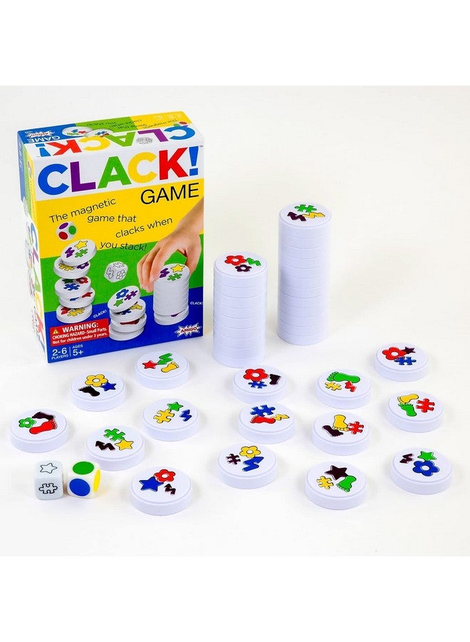AMIGO Games Clack! Categories - Exciting Kids Magnetic Stacking Game for 2-8 players Ages 7+ | Fun, Educational, & Fast-Paced Family Game - Image 2