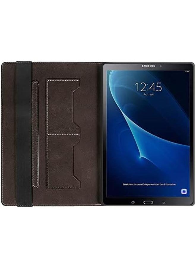 erorex - Case Samsung Galaxy Tab A 10.1 Inch 2016 Sm T580 Sm T585 Flip Book Pu Leather Cover With Shockproof Soft Tpu Protective Case For Galaxy Tab A6 10.1 Inch Brown - Image 1