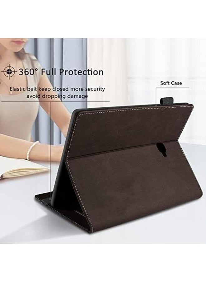 erorex - Case Samsung Galaxy Tab A 10.1 Inch 2016 Sm T580 Sm T585 Flip Book Pu Leather Cover With Shockproof Soft Tpu Protective Case For Galaxy Tab A6 10.1 Inch Brown - Image 1