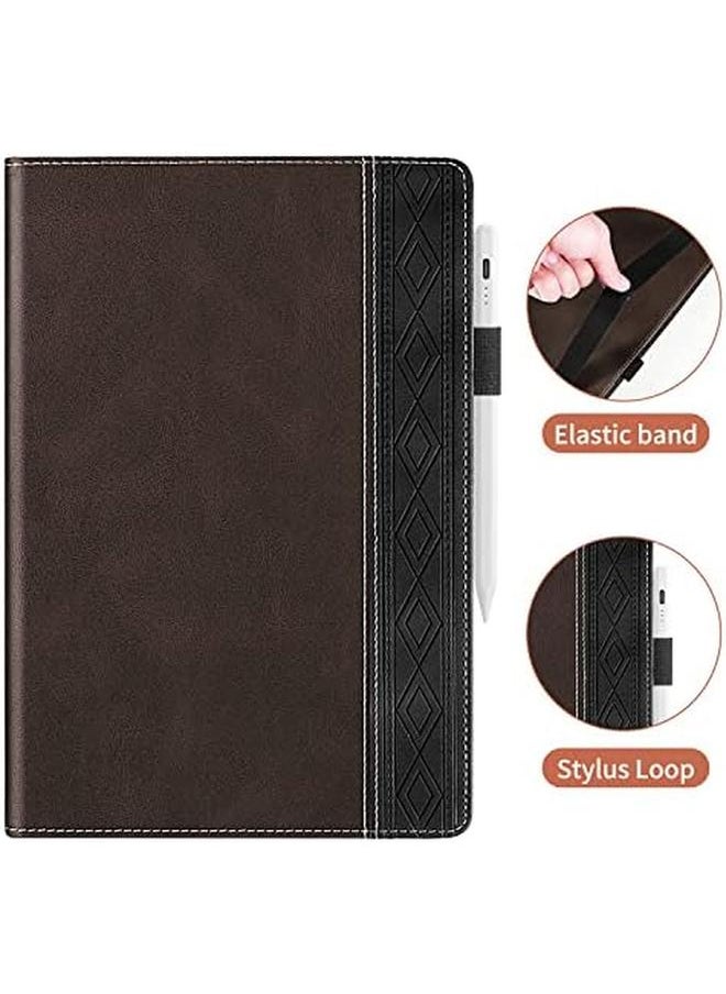 erorex - Case Samsung Galaxy Tab A 10.1 Inch 2016 Sm T580 Sm T585 Flip Book Pu Leather Cover With Shockproof Soft Tpu Protective Case For Galaxy Tab A6 10.1 Inch Brown - Image 1