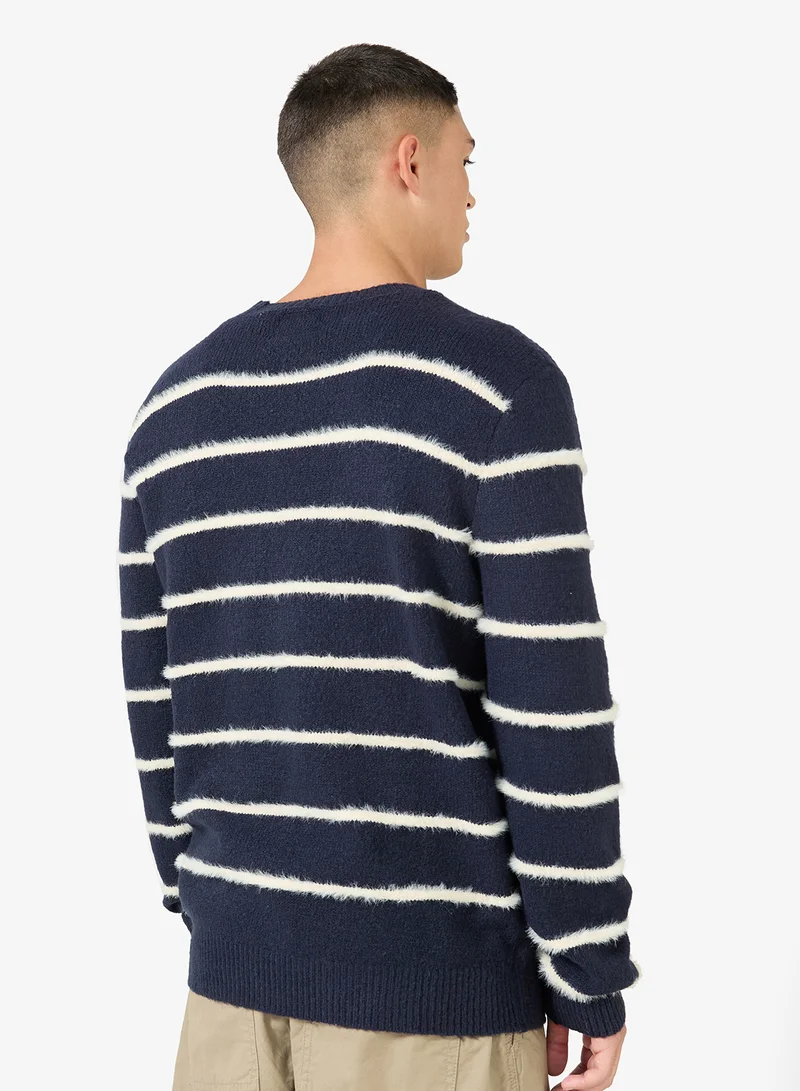 BRAVE SOUL MENS 2X2 2XPLY RIB HIGHERCREW NECK,