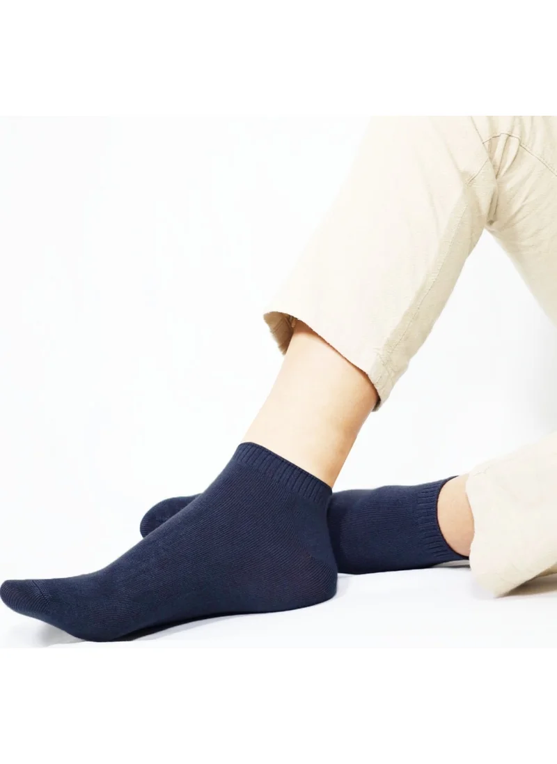 Kral Socks Men's Booties Plain Pattern (5 Pairs) Bamboo Seamless Delicate Woven Perfumed Short Socks
