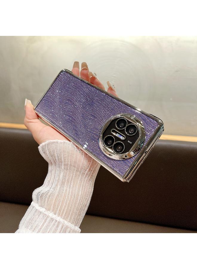 S-TOP Case For Huawei Mate X3 / X5 PC Side Buckle+Ripples Glitter Paper Full Coverage Phone Case - Image 2