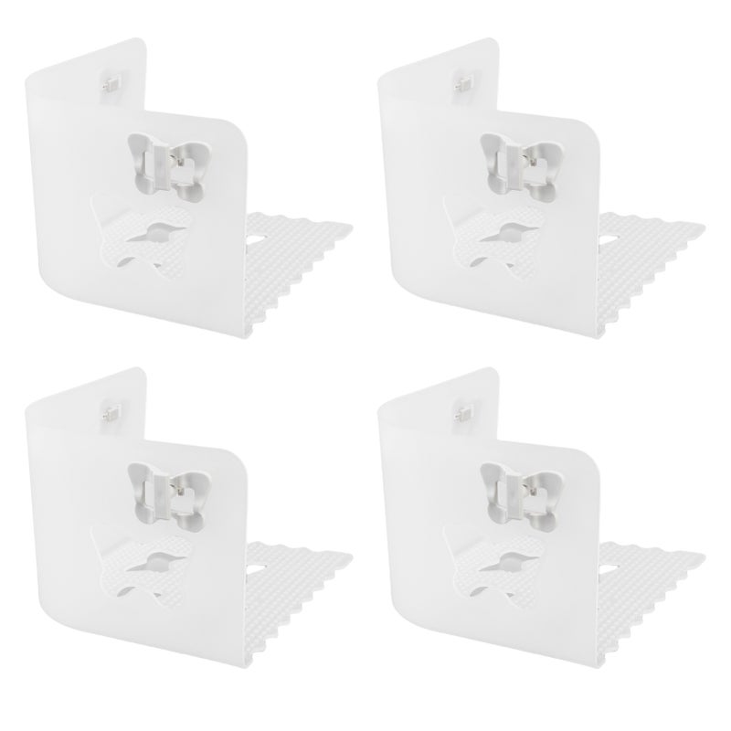 Bed Sheet Holders: 4 Pack Transparent Plastic, Invisible Design - Easy Press Snap Installation, Anti Slip Fasteners for Smooth Mattresses & Bedroom Use - Image 4