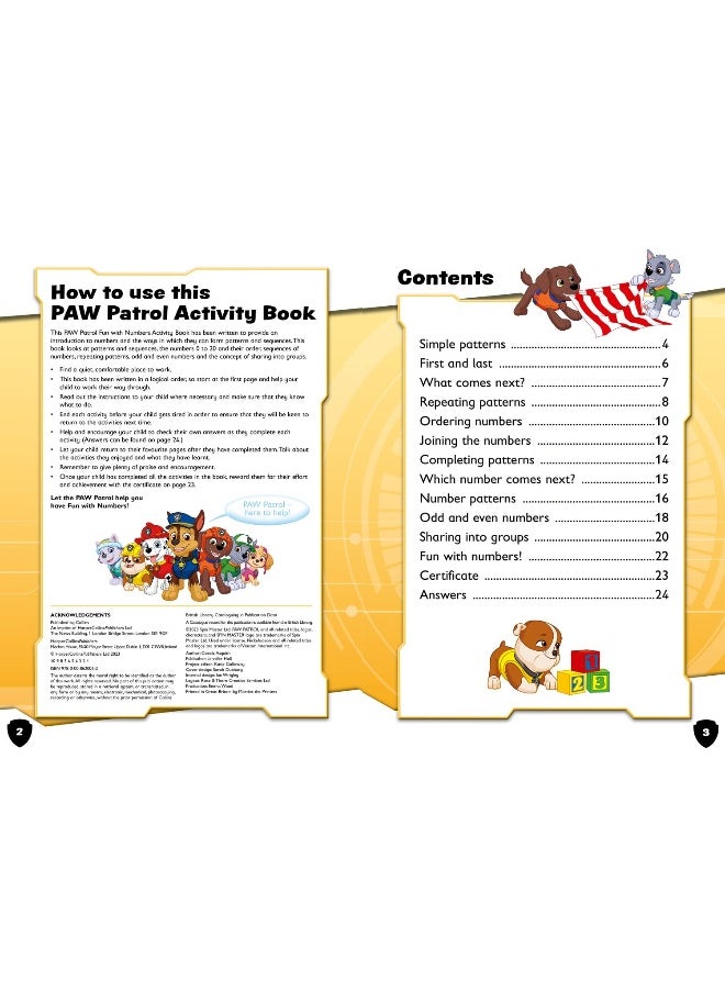 PAW Patrol Fun with Numbers Activity Book: Have fun learning to read, write and count with the PAW Patrol pups  - Image 2