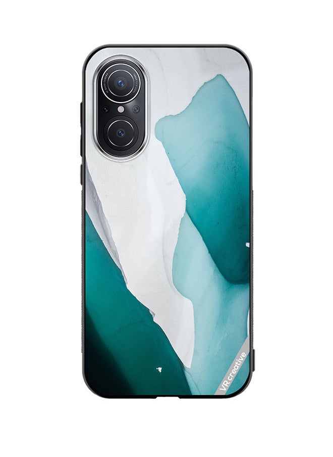 VR CREATIVE Protective Case Cover For Huawei Nova 9 SE Green Flow Design Multicolour  - Image 1