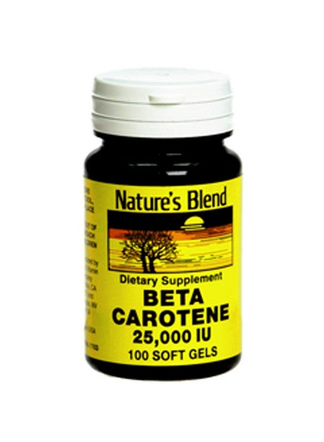 Nature's Blend Beta Carotene 25,000 IU 100 Softgels