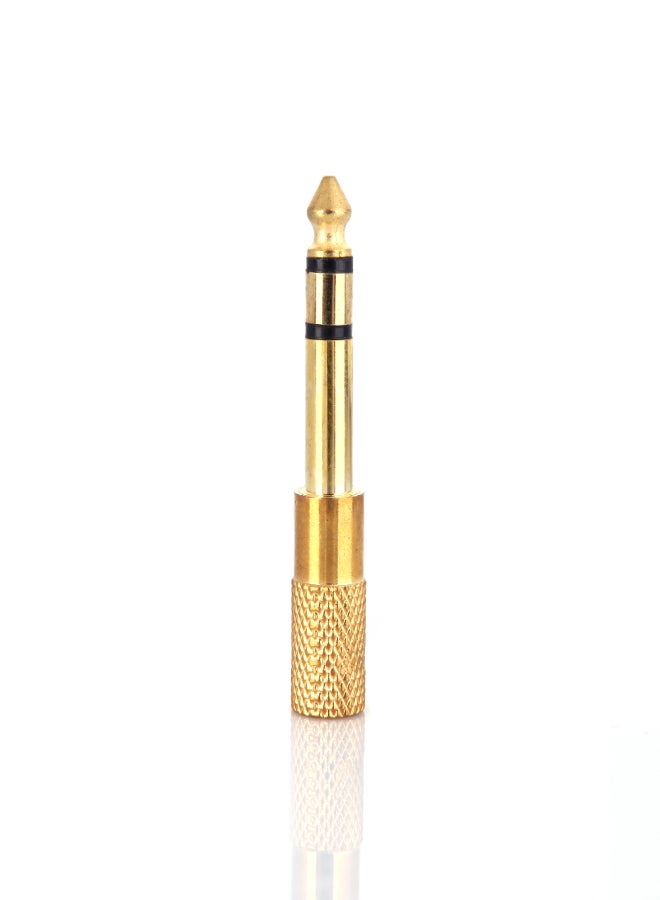 محول مقبس الصوت ومقبس ستيريو للجيتار الكهربائي والميكروفون وسماعة الرأس 6.5 مم ذكر و3.5 مم أنثى - Image 2