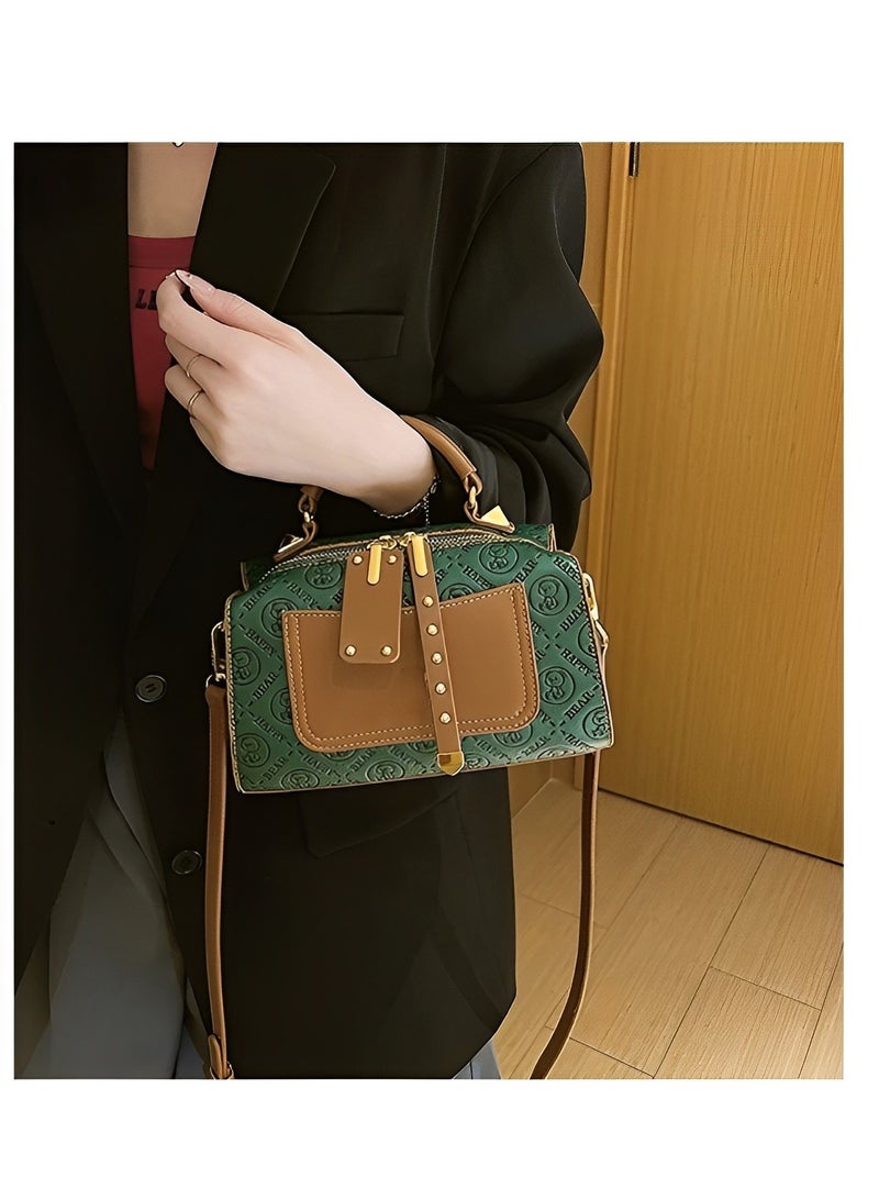 REOCLE Women's Crossbody Bags Small Saddle Purse Leather Handbags Trendy Design Shoulder Purse Water Resistant Waist Packs with Adjustable Strap - Image 3