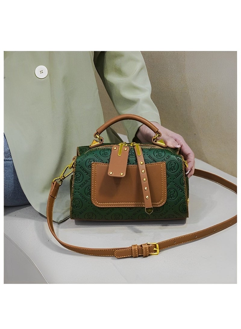 REOCLE Women's Crossbody Bags Small Saddle Purse Leather Handbags Trendy Design Shoulder Purse Water Resistant Waist Packs with Adjustable Strap - Image 4