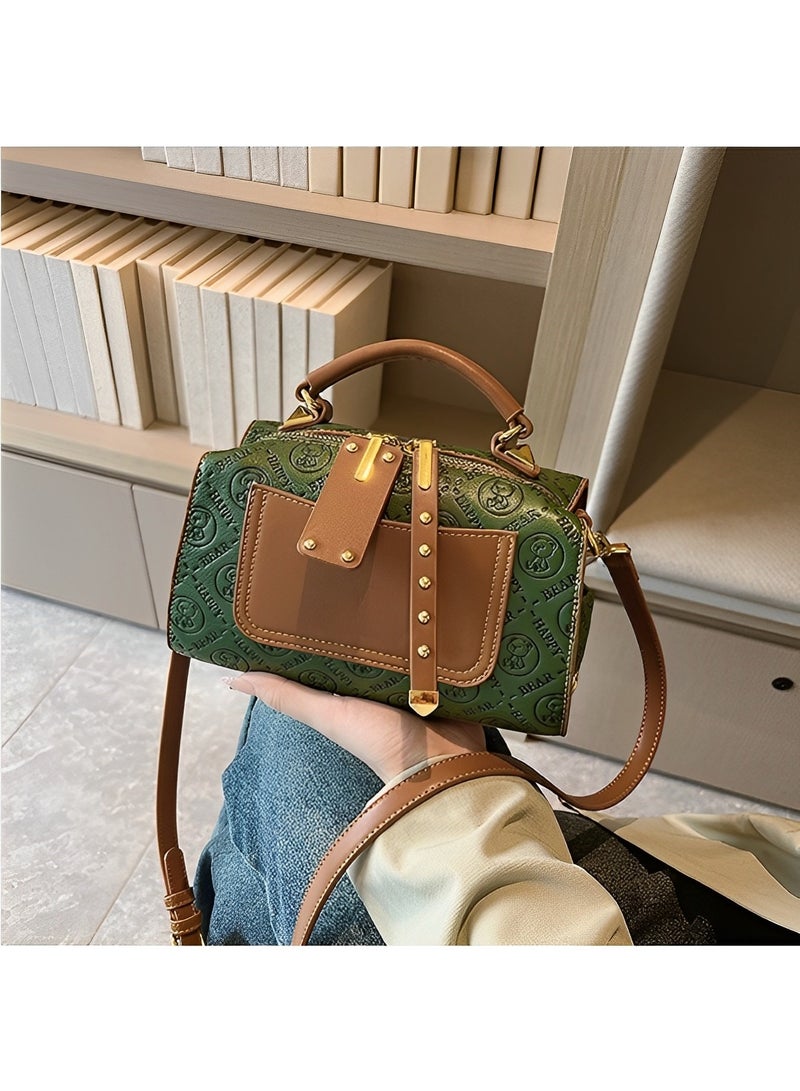 REOCLE Women's Crossbody Bags Small Saddle Purse Leather Handbags Trendy Design Shoulder Purse Water Resistant Waist Packs with Adjustable Strap - Image 5