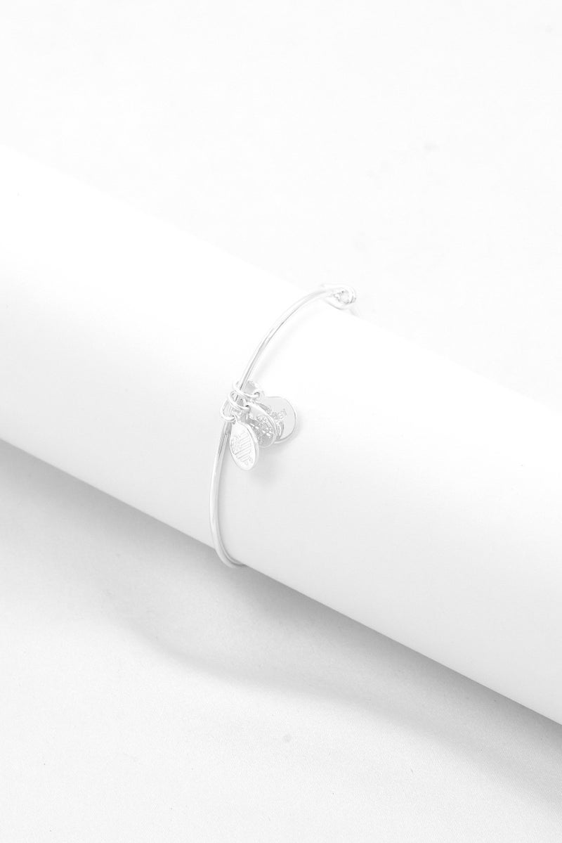 ALEX AND ANI سوار سحر لغة حبي هو القهوة للنساء، فضي - Image 3