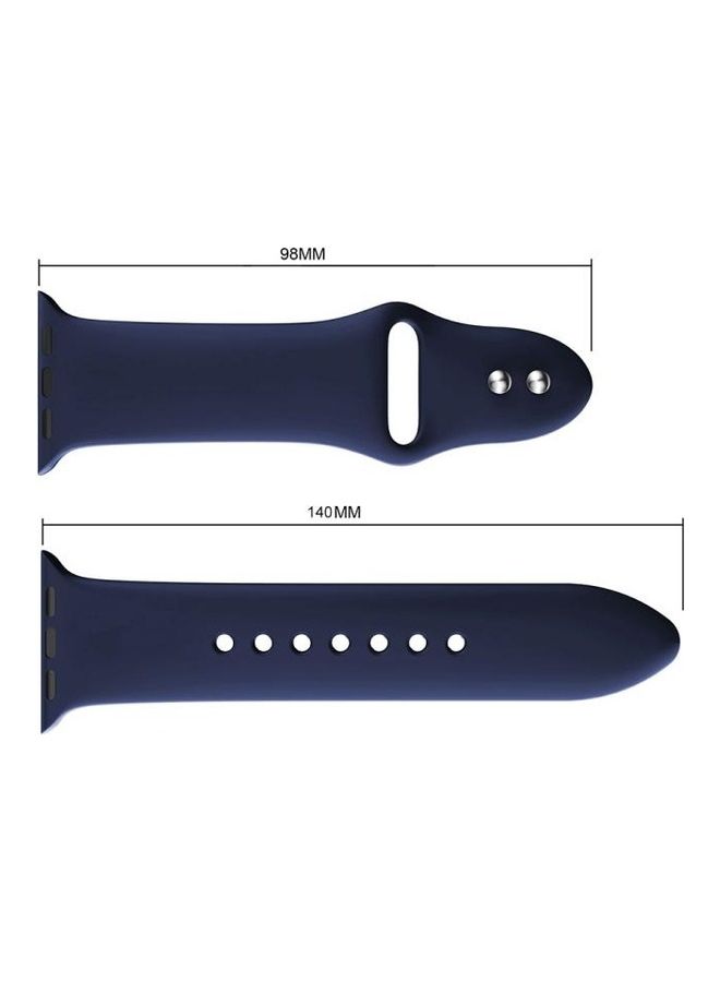 BGM Replacement Watchband For Apple Watch Series 1/2/3 42 mm Dark Blue - Image 3