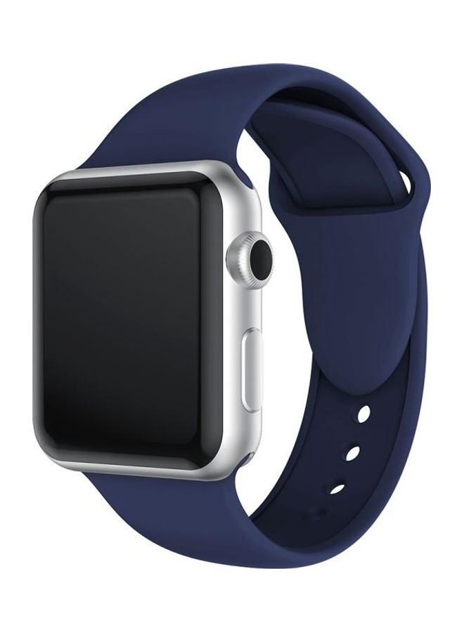 BGM Replacement Watchband For Apple Watch Series 1/2/3 42 mm Dark Blue - Image 1