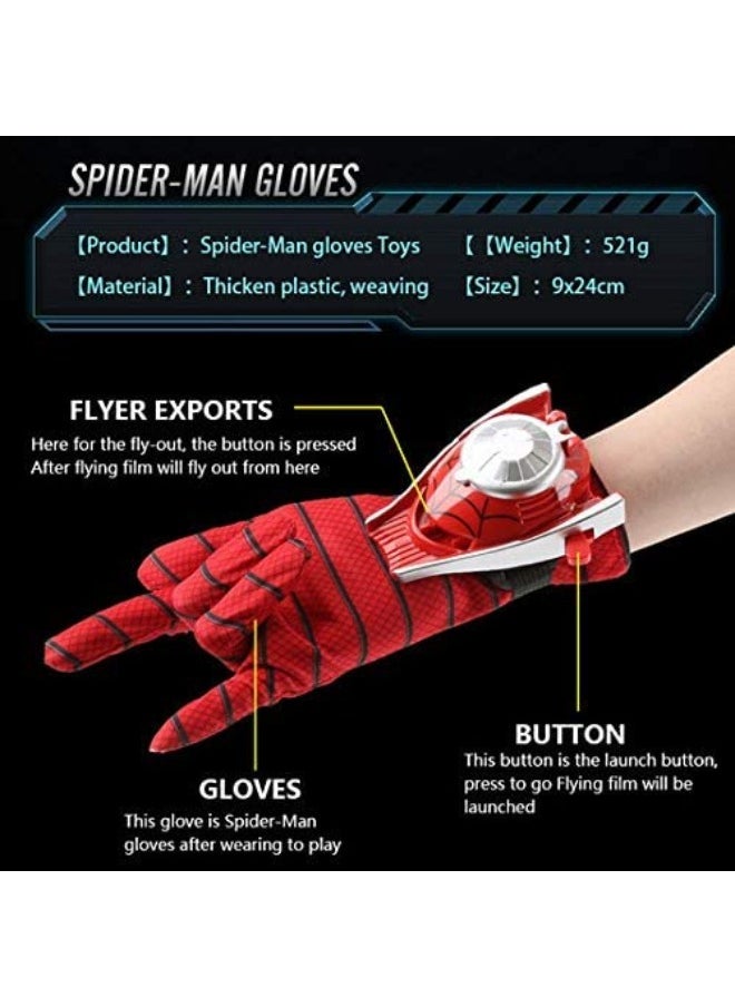 TOY GARDEN - Kids Spiderman Launchers Gloves – Cosplay Toy with Web-Shooting Action for Imaginative Play - Image 1