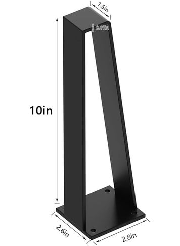 Hometrix Hometrix Metal Bench Legs Set of 4 TriangleShape Heavy Duty Table Legs Metal Couch Legs Furniture Legs Black Metal for Sofa Couch Dresser Metal Legs for Coffee Table 10 Inch  - Image 2