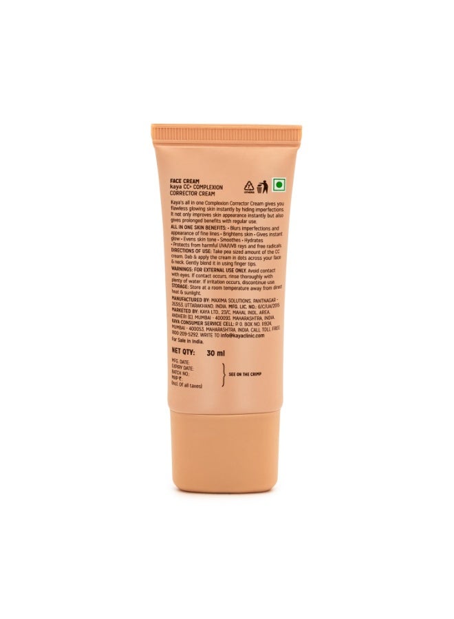 Kaya Clinic Cc+ Complexion Corrector Cream With Niacinamide + Spf25 | Brightening Face Cream All-In-One Cc Cream With Sun Protection | Makeup Look And Formula | 30 G, Light, Matte - Image 2