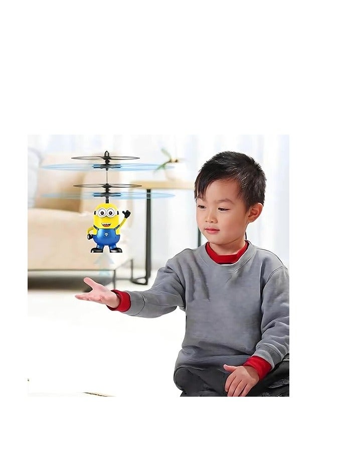MAGIC VAULT Cartoon Aircraft - Hand Control Flying Helicopter Toy - Mini Smart Flying Man Helicopter With LED Light For Kids Outdoor Indoor, Parties, New Year's Birthday Gifts - Image 2