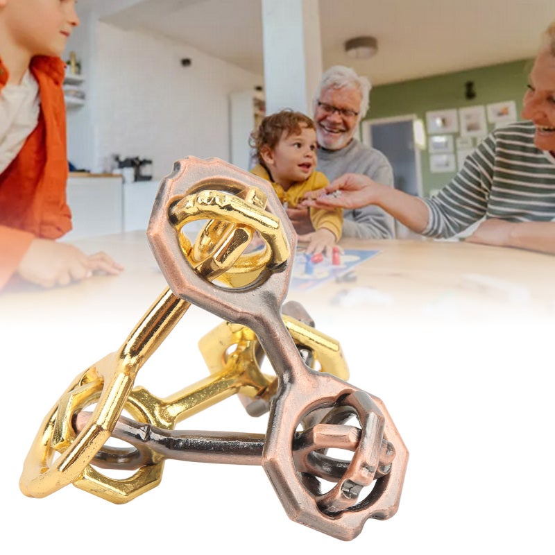 Tetrametric Brainteaser Toy 3D Unlock Metal Alloy Puzzles Brain Games Toy for Adults Children - Image 4