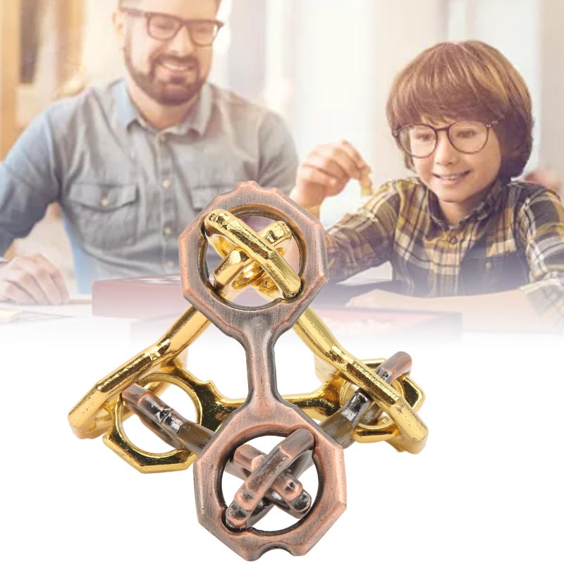 Tetrametric Brainteaser Toy 3D Unlock Metal Alloy Puzzles Brain Games Toy for Adults Children - Image 2