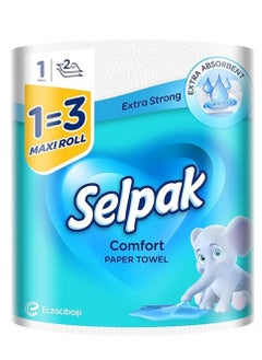 Selpak Maxi Rolls 270 Sheets 2 Ply Kitchen Paper Towel 270 Sheets  - Image 1