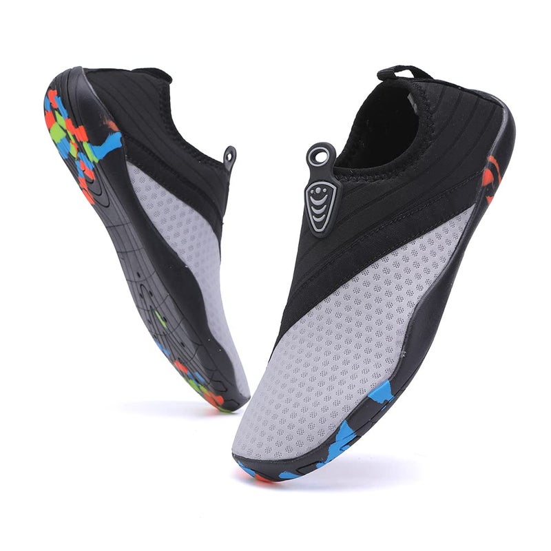 Vsufim Quick-Dry Water Sports Barefoot Shoes Aqua Socks for Swim Beach Pool Surf Yoga for Women Men (8 Women/7 Men) - Image 1