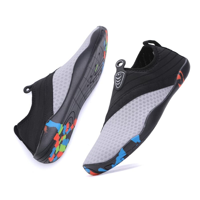 Vsufim Quick-Dry Water Sports Barefoot Shoes Aqua Socks for Swim Beach Pool Surf Yoga for Women Men (8 Women/7 Men) - Image 5