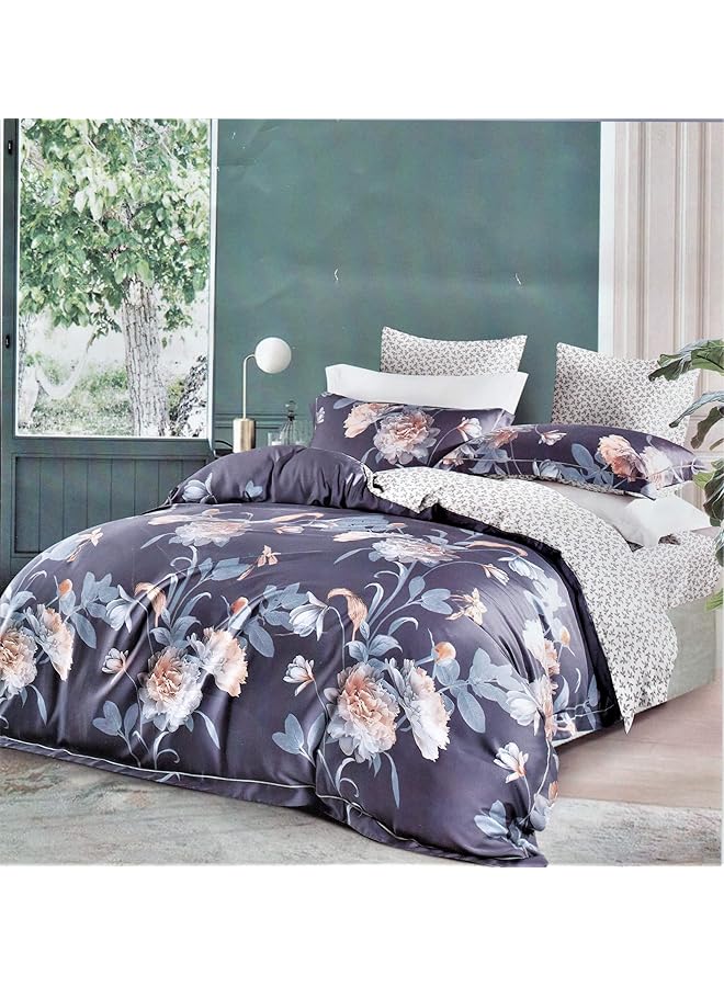 erorex Comforter Set 6 Pcs Cotton Multicolour King Size