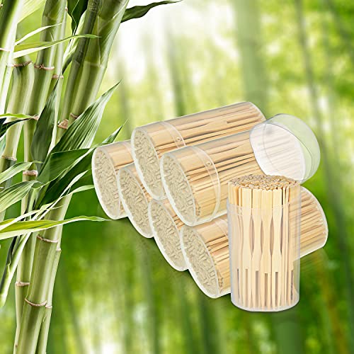 Jovitec 440 Pcs Mini Bamboo Forks 3.5 Inch Appetizer Cocktail Forks Bulk disposable Wood Toothpicks Double Prong Charcuterie Picks for Birthday Party Wedding Food Fruit Supply - Image 5
