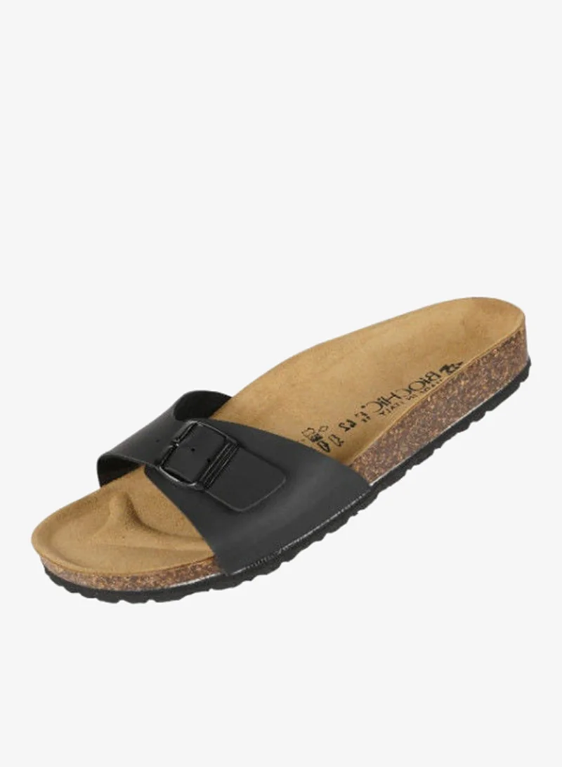 Biochic Black Biochic Mens Single Strap Sandals 012-392 1837M-Black for Men | Best Price UAE