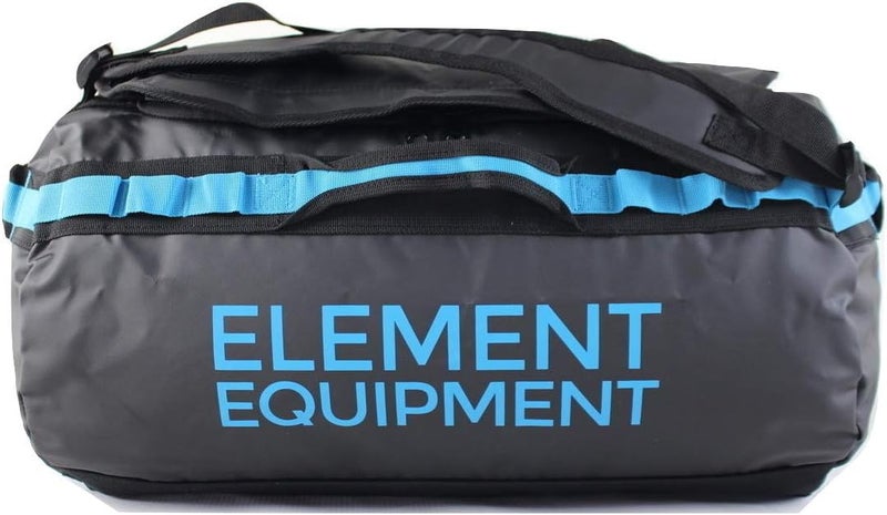 Element Equipment Trailhead Duffel Bag - Waterproof Fabric, Black/Bomber Blue, Medium 51 Liters - Image 2