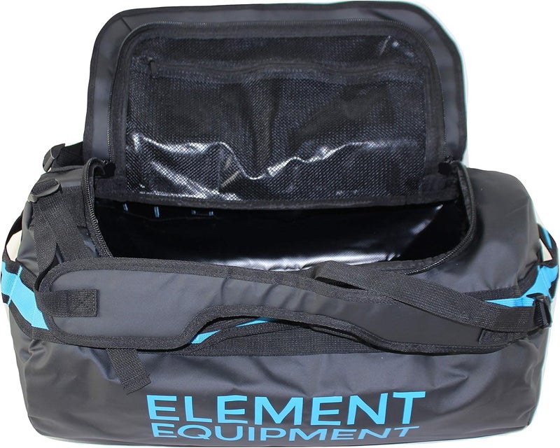 Element Equipment Trailhead Duffel Bag - Waterproof Fabric, Black/Bomber Blue, Medium 51 Liters - Image 3