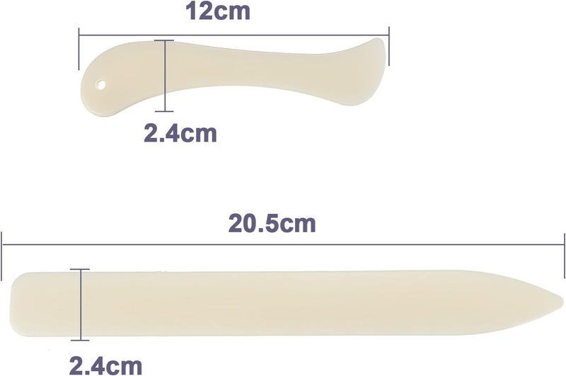 Shappy 15 Pieces Bookbinding Kit Starter Tools Set Bone Folder Paper Creaser, Waxed Thread, Awl, Large-Eye Needles for DIY Bookbinding Crafts and Sewing Supplies - Image 4