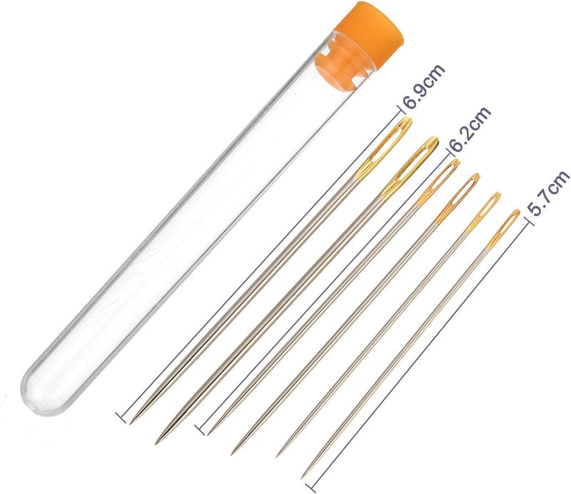 Shappy 15 Pieces Bookbinding Kit Starter Tools Set Bone Folder Paper Creaser, Waxed Thread, Awl, Large-Eye Needles for DIY Bookbinding Crafts and Sewing Supplies - Image 5