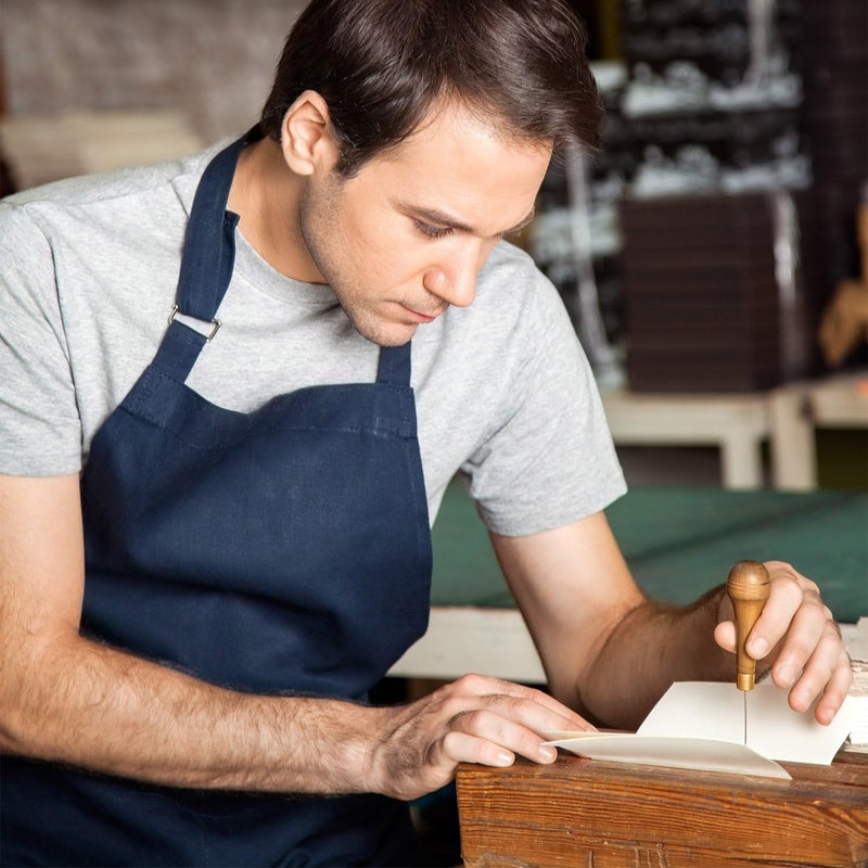 Shappy 15 Pieces Bookbinding Kit Starter Tools Set Bone Folder Paper Creaser, Waxed Thread, Awl, Large-Eye Needles for DIY Bookbinding Crafts and Sewing Supplies - Image 2