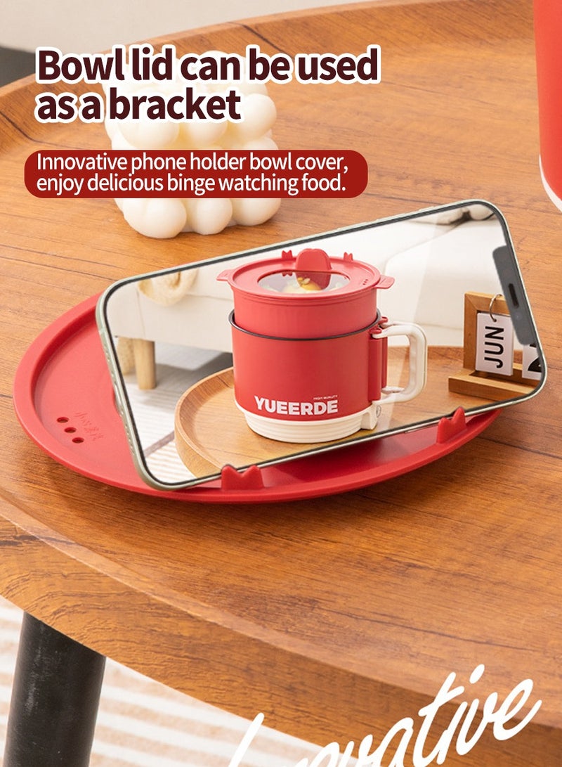 Mini Multifunctional Rice Cooker,Foldable Handle,Portable Cooking Pot Non-Stick Cooker Multifunctional Rice Cooker Electric Hot Pot Home Office Outdoor Use - Image 5