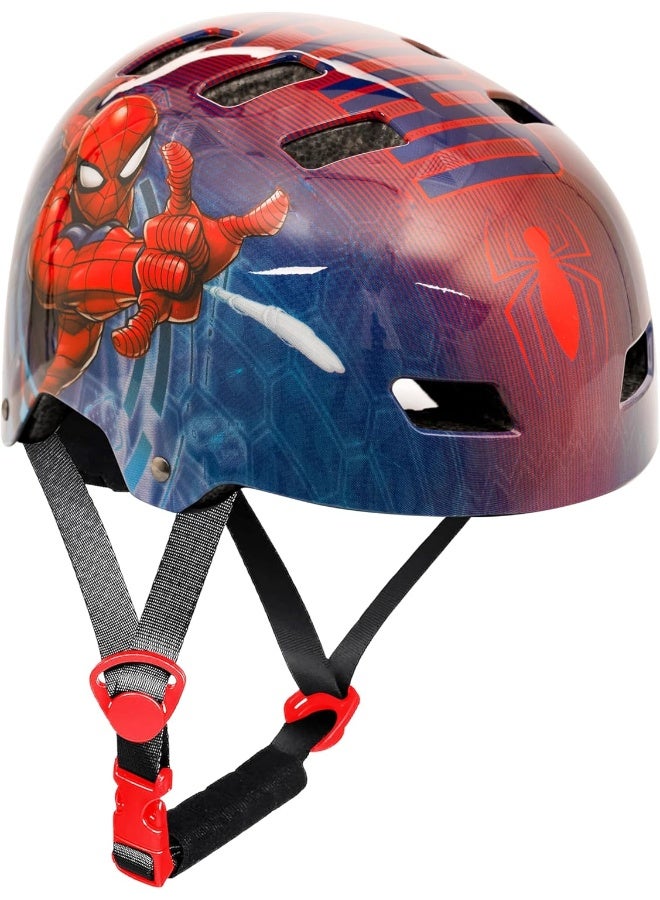 SPARTAN Marvel Spiderman Kids Helmet Blue S-51-54cm Multisports SP-9113 - Image 1