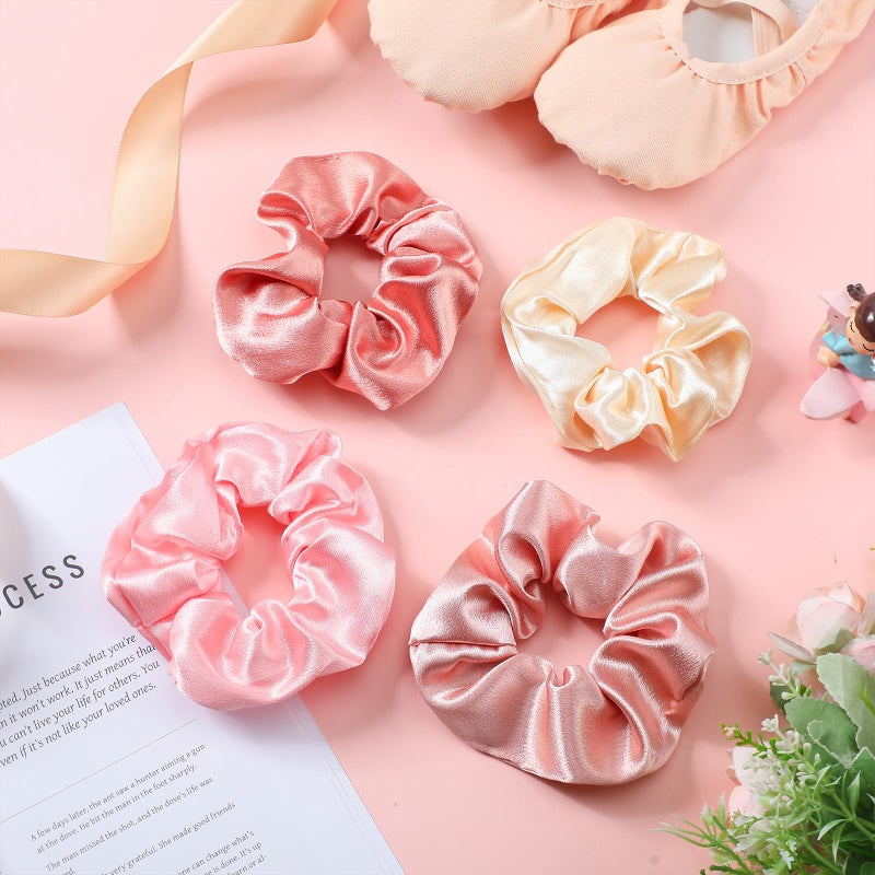 Solsew 24 Sets Ballerina Party Favors Include 24 Pink Hair Scrunchies 24 Ballet Thank You Cards Ballet Dance Recital Gifts for Girls Ballerina Birthday Party Decorations Supplies - Image 4