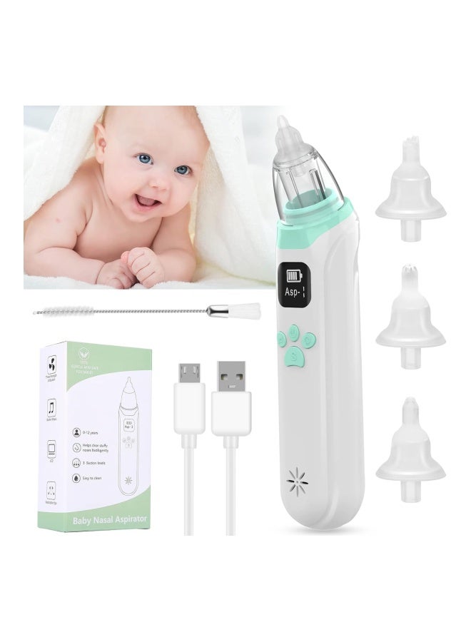 DMG TECH Baby Nasal Aspirator, Baby Nose Sucker Electric Nose Cleaner, With 3 Suction Levels And 3 Sizes Silicone Tips With Music Soothing Function, Rechargeable, Deeply Nose Cleaner The Booger/Mucus/Snot - Image 1