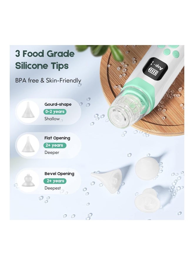 DMG TECH Baby Nasal Aspirator, Baby Nose Sucker Electric Nose Cleaner, With 3 Suction Levels And 3 Sizes Silicone Tips With Music Soothing Function, Rechargeable, Deeply Nose Cleaner The Booger/Mucus/Snot - Image 3