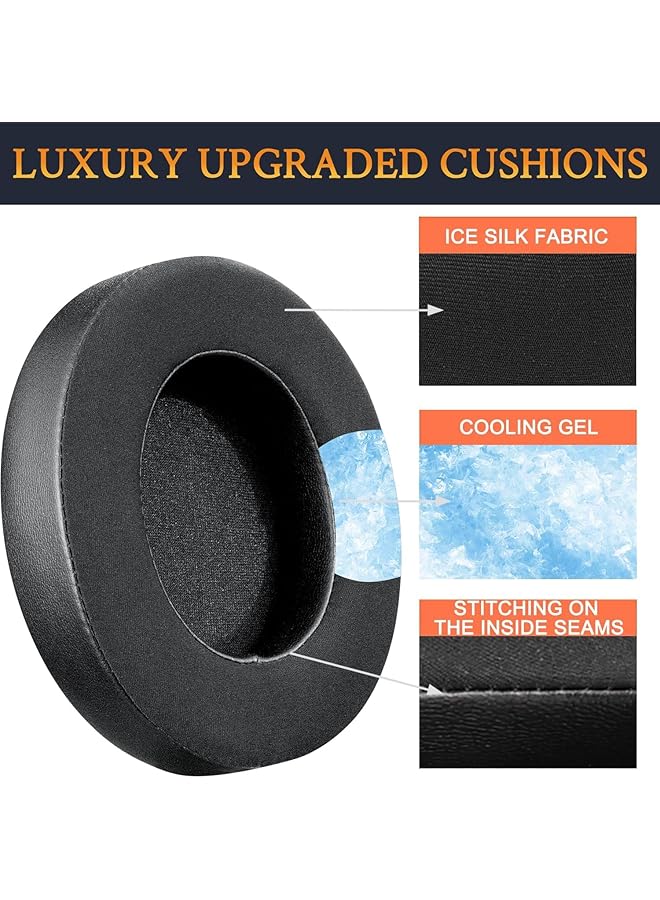 erorex 3 In 1 Replacement Ear Pads For Razer Kraken Pro V2 Kraken 7.1 V2 Headphones Protein Leather Earpads Ear Cushion Cups Headset Ear Cover Repair Parts Cooling Gel Black  - Image 4