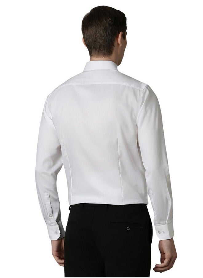 LOUIS PHILIPPE - Louis Philippe Men's Solid Slim Fit Shirt (LPSFMSLFE54053_White - Image 1