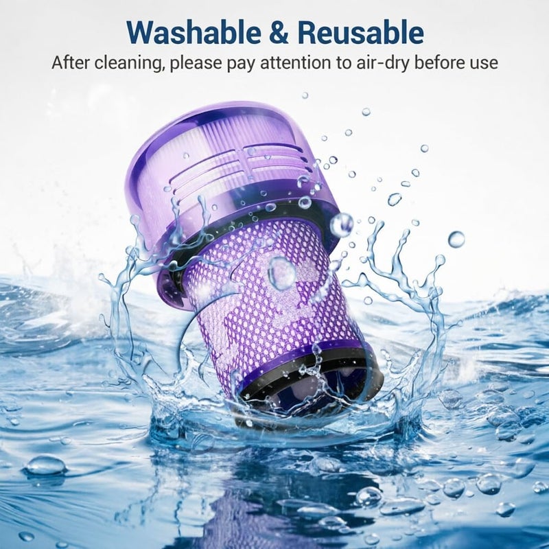 Bluearks 4-PACK Filter Replacements for Dyson V12 Detect Slim Cordless Vacuum and V12 Slim Vacuums - Comparable to Part 971517-01 (Excludes SV12 & V15 Vacuum Models) - Image 5