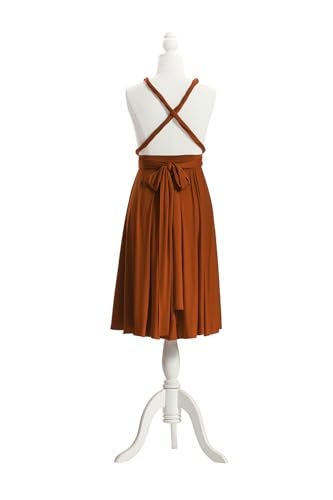 72styles Women's Infinity Bridesmaid Dresses Burnt Orange Short Convertible Transformer Multiway Twist Wrap Evening Gown Prom - Image 3