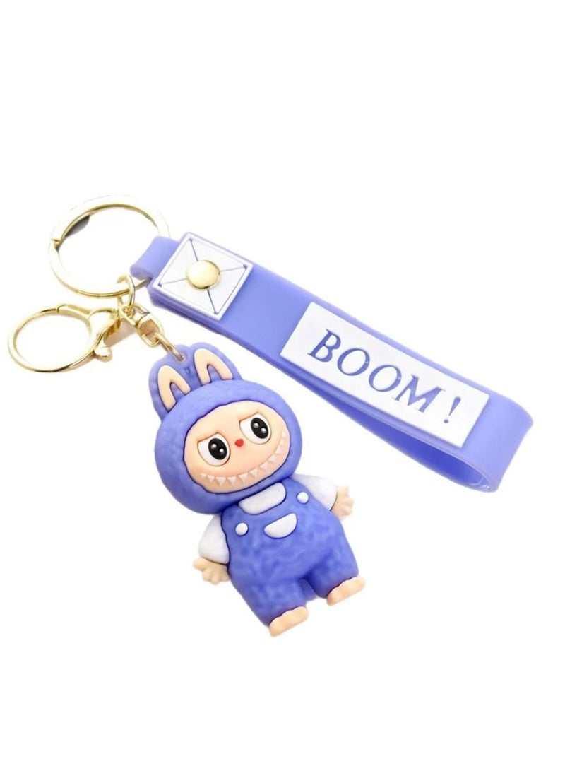 LABUBU Keychain For Women And Girls, Cute Labubu Doll Wristlet Accessories For Backpack Handbag Car Keys - Image 2
