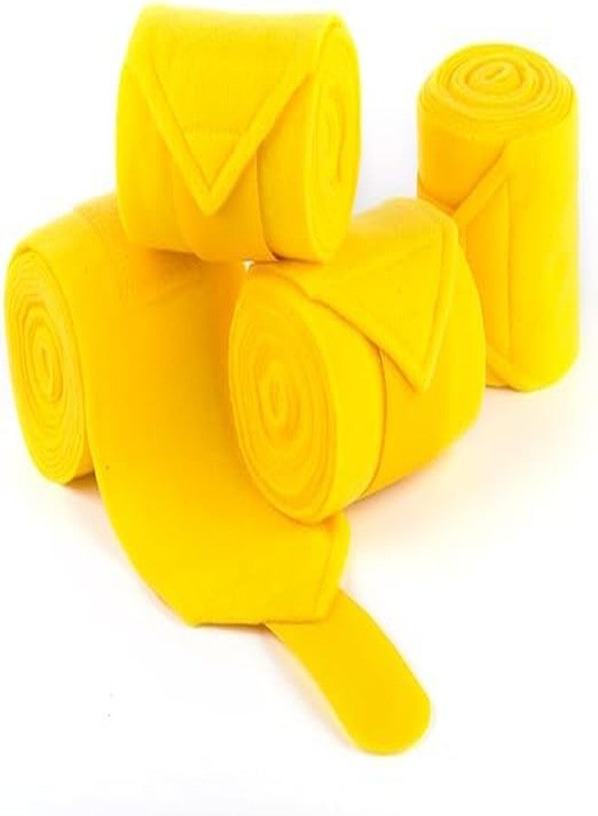 BLESSING PET SUPPLY Blessing Pack of 4 pcs Horse Polo Bandage White (Yellow) - Image 1