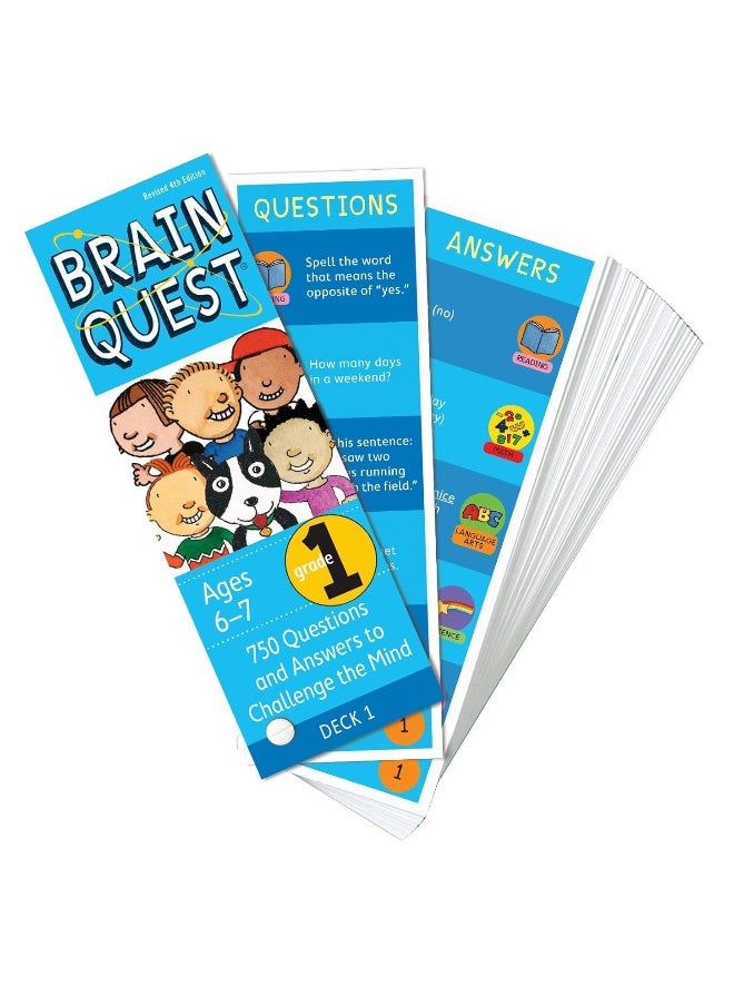 Workman Brain Quest 1st Grade Q&A Cards: 750 Questions and Answers to Challenge the Mind. Curriculum-based! Teacher-approved! (Brain Quest Decks)  - Image 3